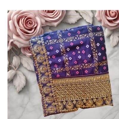 Readymade Designer Blouse Bandhini Saree