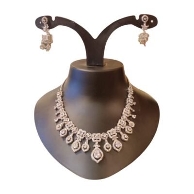 Designer American Diamond short Necklace